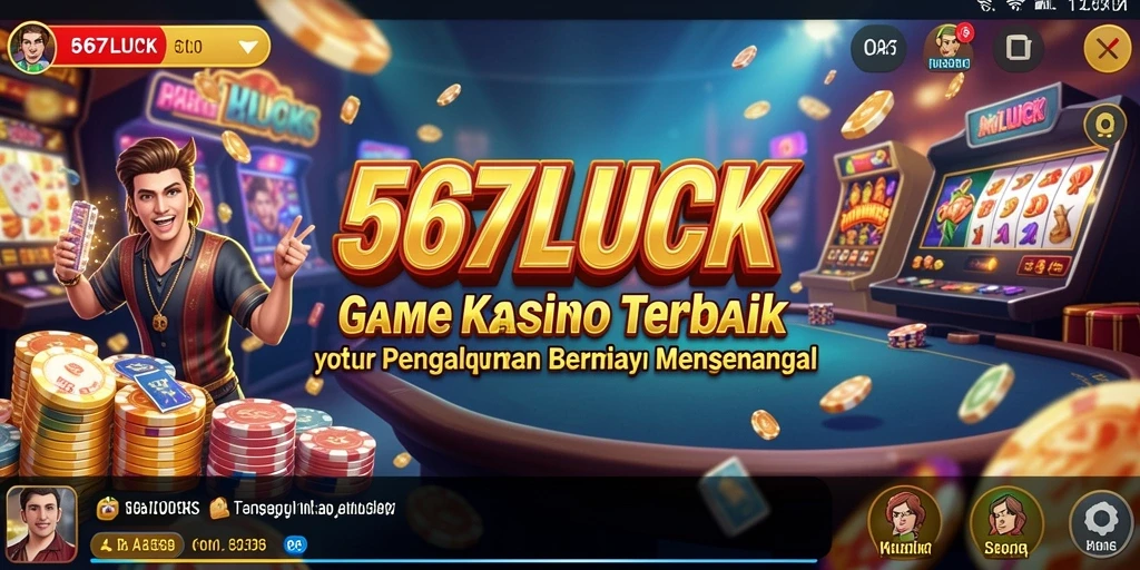 Tangkapan layar utama 567LUCK menampilkan gameplay kasino yang menarik.