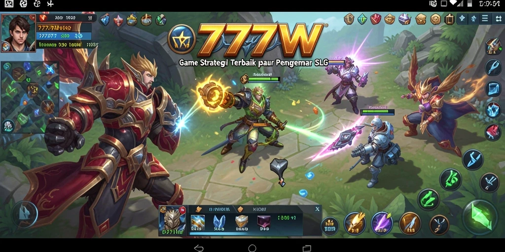 Screenshot gameplay <strong>7777W</strong> yang menunjukkan aksi pertarungan strategis.