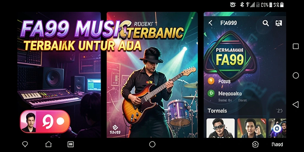 Gameplay FA99 yang penuh warna dan menyenangkan untuk pemain musik.