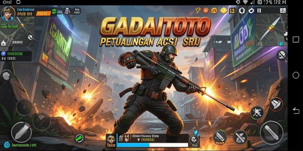 Tampilan gameplay seru GADAITOTO dengan pertarungan yang mendebarkan.