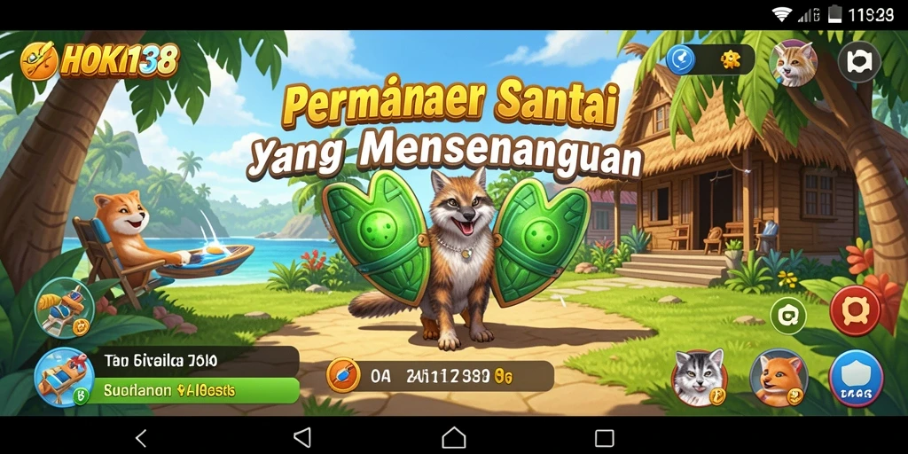 Tampilan gameplay HOKI138 yang menghibur dan penuh warna.