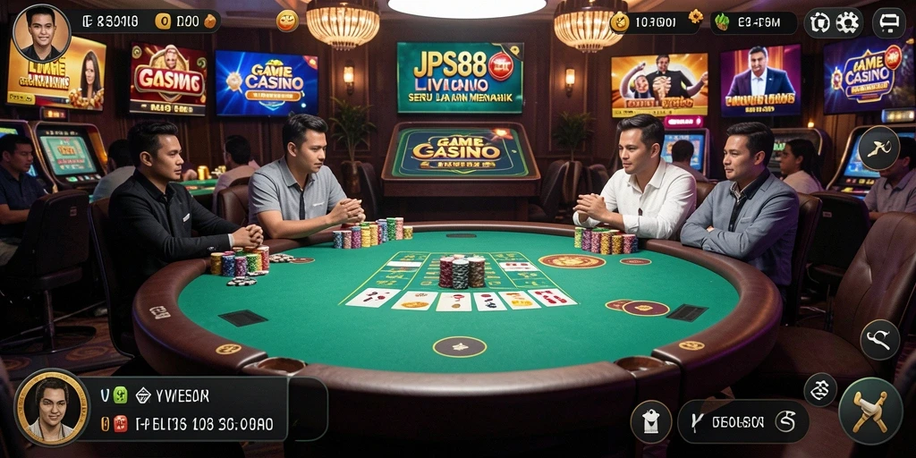 Tampilan screenshot JPS88 yang menampilkan gameplay Live Casino yang menarik.