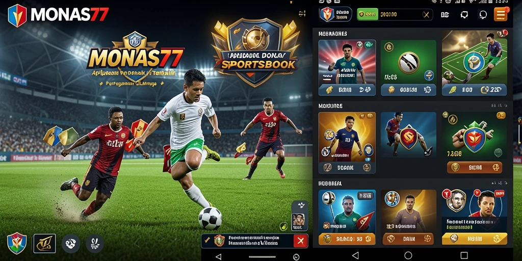 Tampilan screenshot utama MONAS77 saat pengguna melakukan taruhan olahraga.