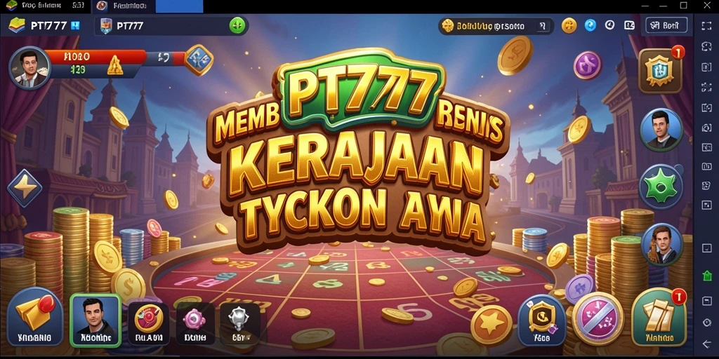 Tampilan gameplay <strong>PT777</strong> yang menonjolkan manajemen bisnis Tycoon.