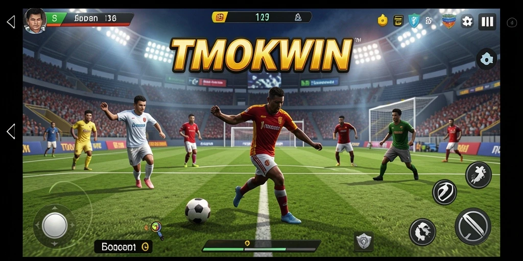 Screenshot menampilkan momen seru dalam gameplay olahraga TMOKWIN.