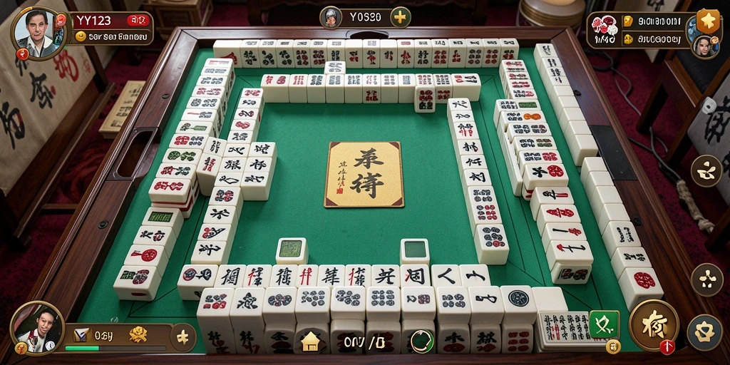 Tampilan gameplay Mahjong yang menantang dan menarik.
