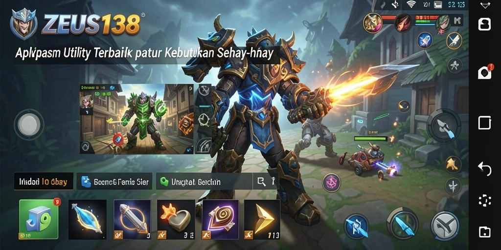 Tampilan antarmuka ZEUS138 yang memudahkan navigasi dalam aplikasi Utility.